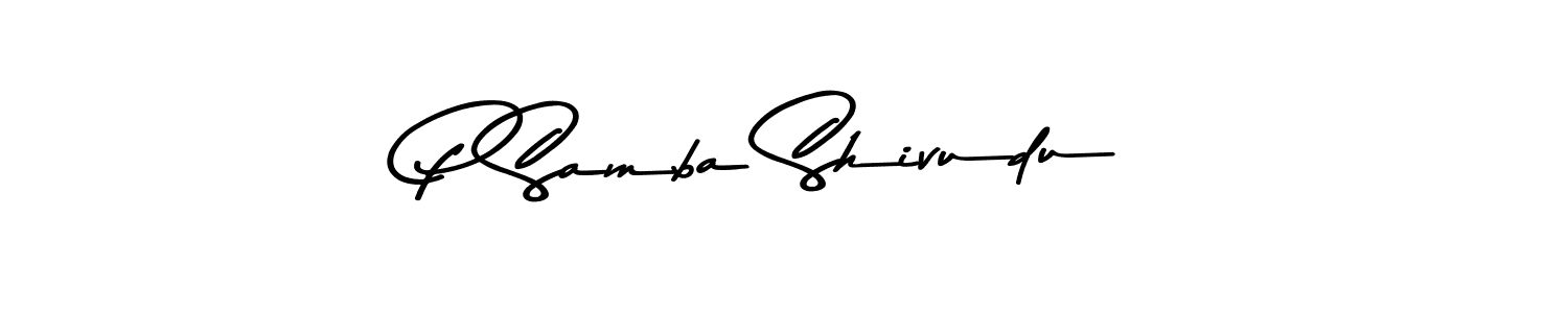 Here are the top 10 professional signature styles for the name P Samba Shivudu. These are the best autograph styles you can use for your name. P Samba Shivudu signature style 9 images and pictures png