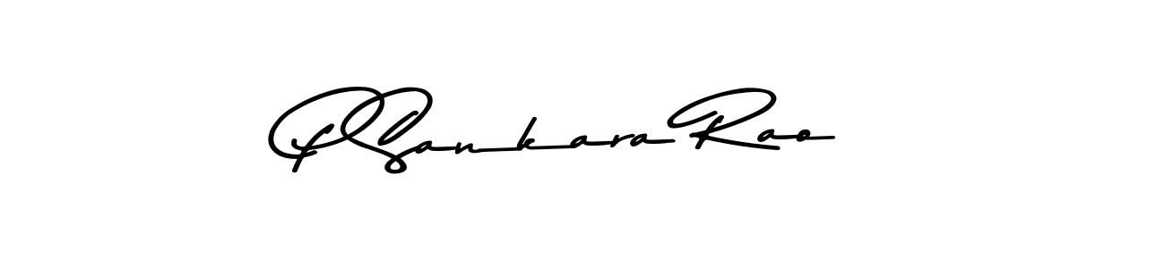 Make a beautiful signature design for name P Sankara Rao. With this signature (Asem Kandis PERSONAL USE) style, you can create a handwritten signature for free. P Sankara Rao signature style 9 images and pictures png