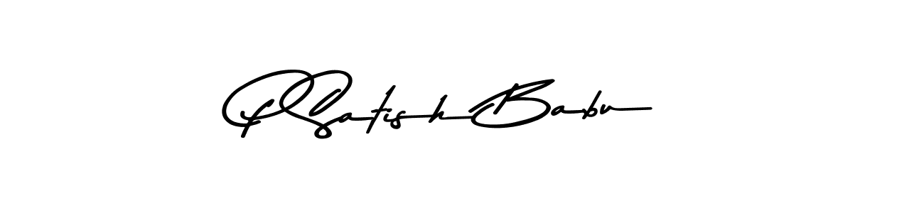 This is the best signature style for the P Satish Babu name. Also you like these signature font (Asem Kandis PERSONAL USE). Mix name signature. P Satish Babu signature style 9 images and pictures png