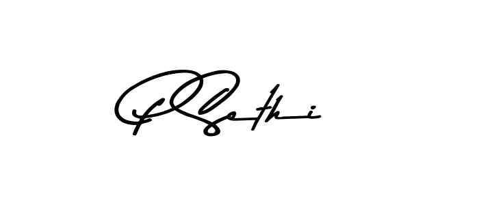 Use a signature maker to create a handwritten signature online. With this signature software, you can design (Asem Kandis PERSONAL USE) your own signature for name P Sethi. P Sethi signature style 9 images and pictures png