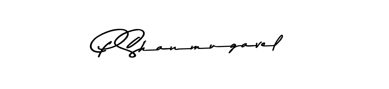 P Shanmugavel stylish signature style. Best Handwritten Sign (Asem Kandis PERSONAL USE) for my name. Handwritten Signature Collection Ideas for my name P Shanmugavel. P Shanmugavel signature style 9 images and pictures png