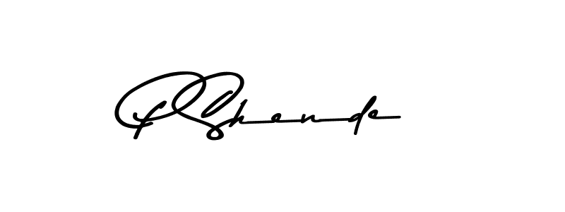 Use a signature maker to create a handwritten signature online. With this signature software, you can design (Asem Kandis PERSONAL USE) your own signature for name P Shende. P Shende signature style 9 images and pictures png