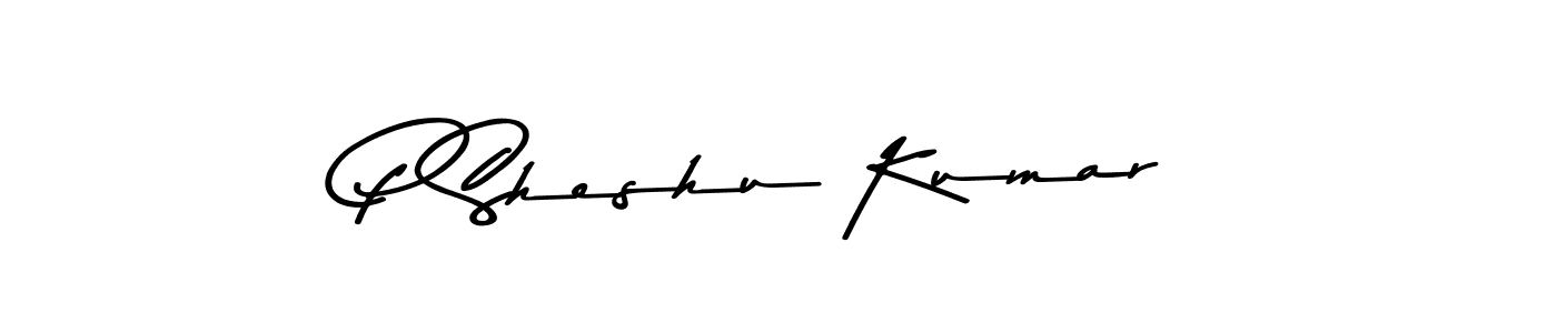 This is the best signature style for the P Sheshu Kumar name. Also you like these signature font (Asem Kandis PERSONAL USE). Mix name signature. P Sheshu Kumar signature style 9 images and pictures png