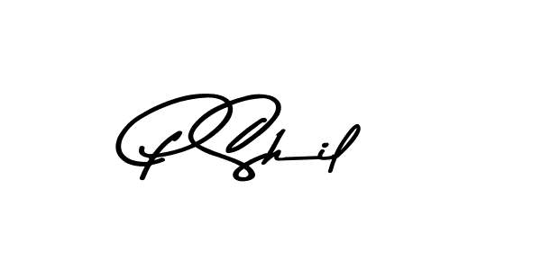 Asem Kandis PERSONAL USE is a professional signature style that is perfect for those who want to add a touch of class to their signature. It is also a great choice for those who want to make their signature more unique. Get P Shil name to fancy signature for free. P Shil signature style 9 images and pictures png