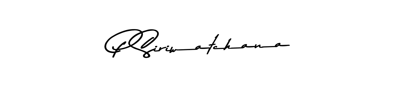 Also You can easily find your signature by using the search form. We will create P Siriwatchana name handwritten signature images for you free of cost using Asem Kandis PERSONAL USE sign style. P Siriwatchana signature style 9 images and pictures png