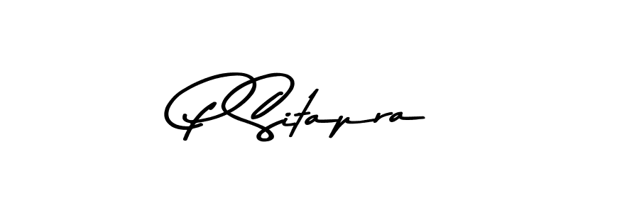 How to make P Sitapra signature? Asem Kandis PERSONAL USE is a professional autograph style. Create handwritten signature for P Sitapra name. P Sitapra signature style 9 images and pictures png