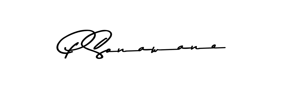 Use a signature maker to create a handwritten signature online. With this signature software, you can design (Asem Kandis PERSONAL USE) your own signature for name P Sonawane. P Sonawane signature style 9 images and pictures png