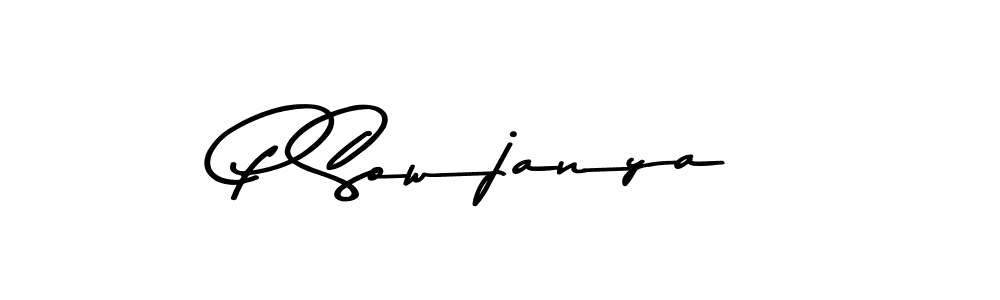 Also we have P Sowjanya name is the best signature style. Create professional handwritten signature collection using Asem Kandis PERSONAL USE autograph style. P Sowjanya signature style 9 images and pictures png