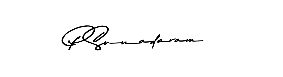 Design your own signature with our free online signature maker. With this signature software, you can create a handwritten (Asem Kandis PERSONAL USE) signature for name P Sunadaram. P Sunadaram signature style 9 images and pictures png