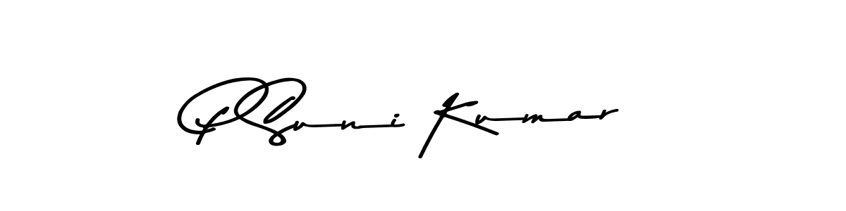 How to make P Suni Kumar signature? Asem Kandis PERSONAL USE is a professional autograph style. Create handwritten signature for P Suni Kumar name. P Suni Kumar signature style 9 images and pictures png