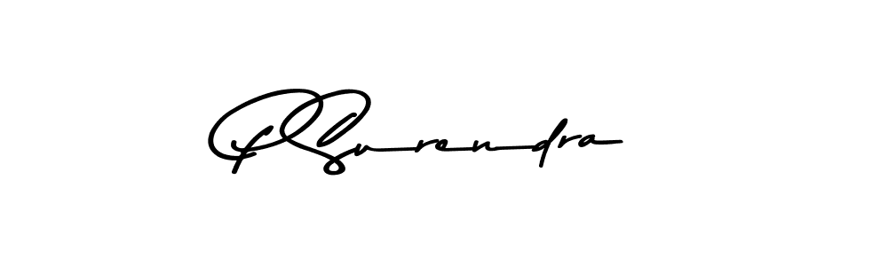 Also You can easily find your signature by using the search form. We will create P Surendra name handwritten signature images for you free of cost using Asem Kandis PERSONAL USE sign style. P Surendra signature style 9 images and pictures png