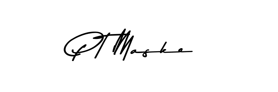 Similarly Asem Kandis PERSONAL USE is the best handwritten signature design. Signature creator online .You can use it as an online autograph creator for name P T Maske. P T Maske signature style 9 images and pictures png