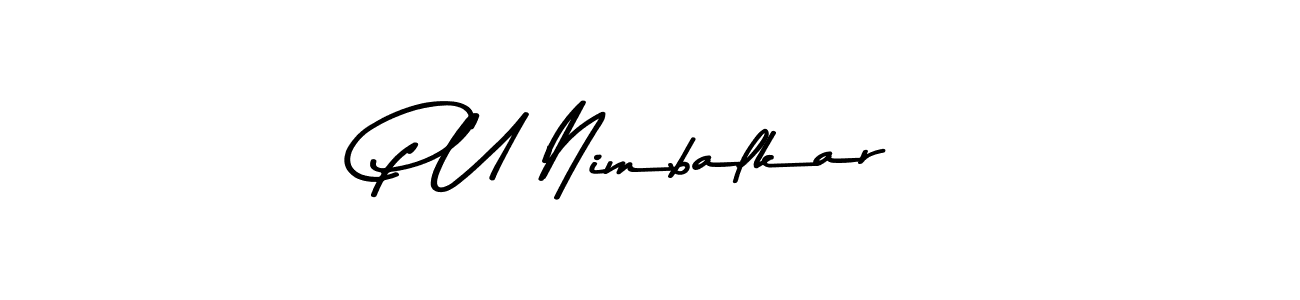 You can use this online signature creator to create a handwritten signature for the name P U Nimbalkar. This is the best online autograph maker. P U Nimbalkar signature style 9 images and pictures png