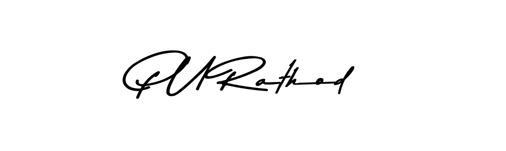 Use a signature maker to create a handwritten signature online. With this signature software, you can design (Asem Kandis PERSONAL USE) your own signature for name P U Rathod. P U Rathod signature style 9 images and pictures png