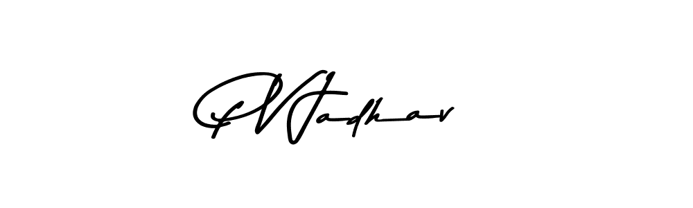How to make P V Jadhav signature? Asem Kandis PERSONAL USE is a professional autograph style. Create handwritten signature for P V Jadhav name. P V Jadhav signature style 9 images and pictures png