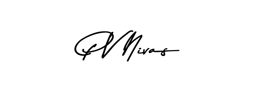 P V Nivas stylish signature style. Best Handwritten Sign (Asem Kandis PERSONAL USE) for my name. Handwritten Signature Collection Ideas for my name P V Nivas. P V Nivas signature style 9 images and pictures png