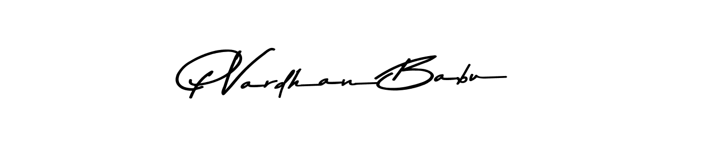 if you are searching for the best signature style for your name P Vardhan Babu. so please give up your signature search. here we have designed multiple signature styles  using Asem Kandis PERSONAL USE. P Vardhan Babu signature style 9 images and pictures png