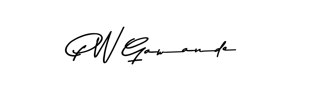 It looks lik you need a new signature style for name P W Gawande. Design unique handwritten (Asem Kandis PERSONAL USE) signature with our free signature maker in just a few clicks. P W Gawande signature style 9 images and pictures png
