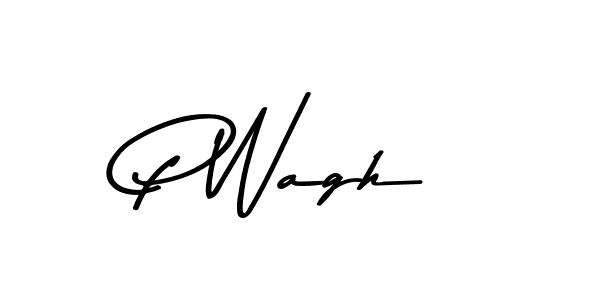 How to Draw P Wagh signature style? Asem Kandis PERSONAL USE is a latest design signature styles for name P Wagh. P Wagh signature style 9 images and pictures png