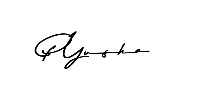 This is the best signature style for the P Yusha name. Also you like these signature font (Asem Kandis PERSONAL USE). Mix name signature. P Yusha signature style 9 images and pictures png