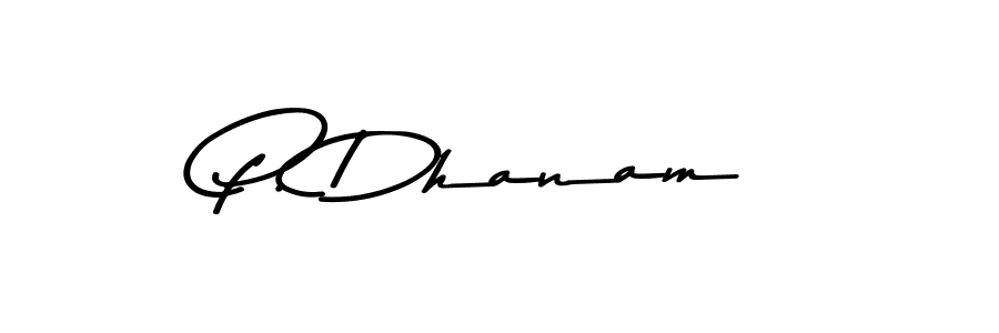 P. Dhanam stylish signature style. Best Handwritten Sign (Asem Kandis PERSONAL USE) for my name. Handwritten Signature Collection Ideas for my name P. Dhanam. P. Dhanam signature style 9 images and pictures png