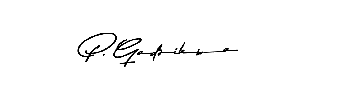 Asem Kandis PERSONAL USE is a professional signature style that is perfect for those who want to add a touch of class to their signature. It is also a great choice for those who want to make their signature more unique. Get P. Gadzikwa name to fancy signature for free. P. Gadzikwa signature style 9 images and pictures png