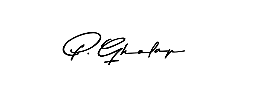 P. Gholap stylish signature style. Best Handwritten Sign (Asem Kandis PERSONAL USE) for my name. Handwritten Signature Collection Ideas for my name P. Gholap. P. Gholap signature style 9 images and pictures png