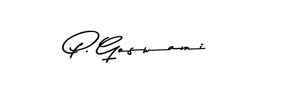 Also You can easily find your signature by using the search form. We will create P. Goswami name handwritten signature images for you free of cost using Asem Kandis PERSONAL USE sign style. P. Goswami signature style 9 images and pictures png