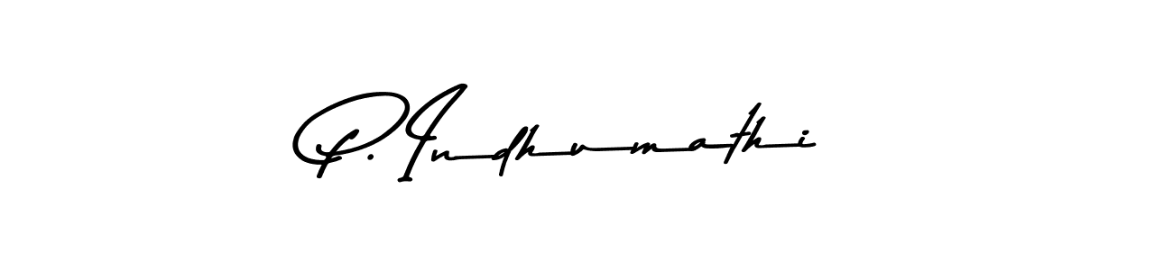 Use a signature maker to create a handwritten signature online. With this signature software, you can design (Asem Kandis PERSONAL USE) your own signature for name P. Indhumathi. P. Indhumathi signature style 9 images and pictures png