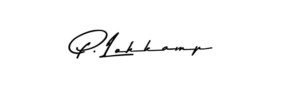 The best way (Asem Kandis PERSONAL USE) to make a short signature is to pick only two or three words in your name. The name P. Lohkamp include a total of six letters. For converting this name. P. Lohkamp signature style 9 images and pictures png