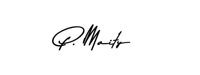 Use a signature maker to create a handwritten signature online. With this signature software, you can design (Asem Kandis PERSONAL USE) your own signature for name P. Maity. P. Maity signature style 9 images and pictures png