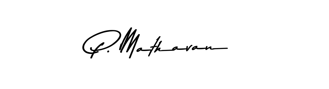 Also we have P. Mathavan name is the best signature style. Create professional handwritten signature collection using Asem Kandis PERSONAL USE autograph style. P. Mathavan signature style 9 images and pictures png
