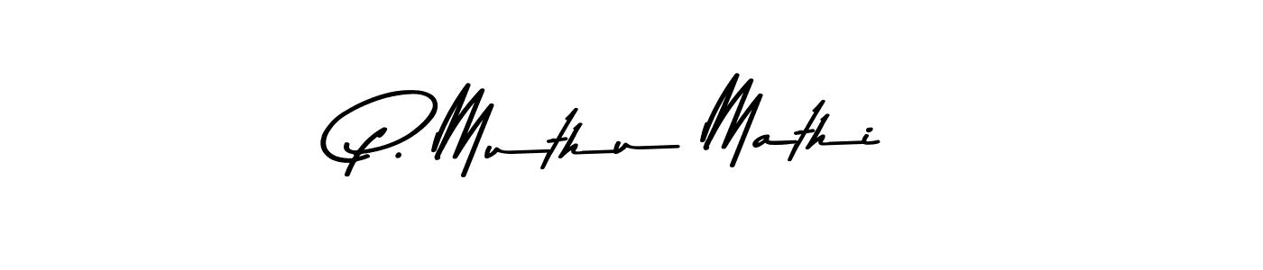 P. Muthu Mathi stylish signature style. Best Handwritten Sign (Asem Kandis PERSONAL USE) for my name. Handwritten Signature Collection Ideas for my name P. Muthu Mathi. P. Muthu Mathi signature style 9 images and pictures png