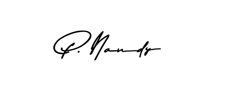 P. Nandy stylish signature style. Best Handwritten Sign (Asem Kandis PERSONAL USE) for my name. Handwritten Signature Collection Ideas for my name P. Nandy. P. Nandy signature style 9 images and pictures png