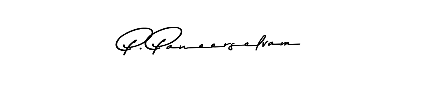 Create a beautiful signature design for name P. Paneerselvam. With this signature (Asem Kandis PERSONAL USE) fonts, you can make a handwritten signature for free. P. Paneerselvam signature style 9 images and pictures png