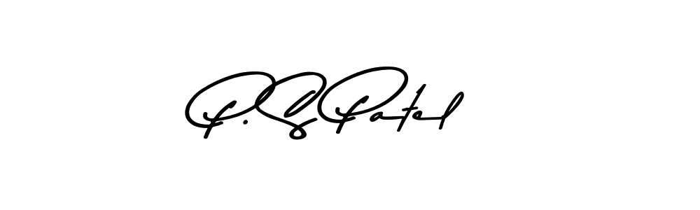 Design your own signature with our free online signature maker. With this signature software, you can create a handwritten (Asem Kandis PERSONAL USE) signature for name P. S Patel. P. S Patel signature style 9 images and pictures png