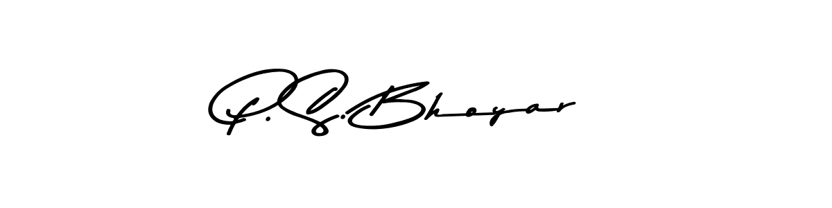 if you are searching for the best signature style for your name P. S. Bhoyar. so please give up your signature search. here we have designed multiple signature styles  using Asem Kandis PERSONAL USE. P. S. Bhoyar signature style 9 images and pictures png