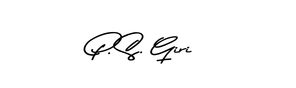 Use a signature maker to create a handwritten signature online. With this signature software, you can design (Asem Kandis PERSONAL USE) your own signature for name P. S. Giri. P. S. Giri signature style 9 images and pictures png