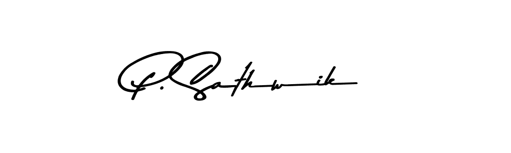 You can use this online signature creator to create a handwritten signature for the name P. Sathwik. This is the best online autograph maker. P. Sathwik signature style 9 images and pictures png
