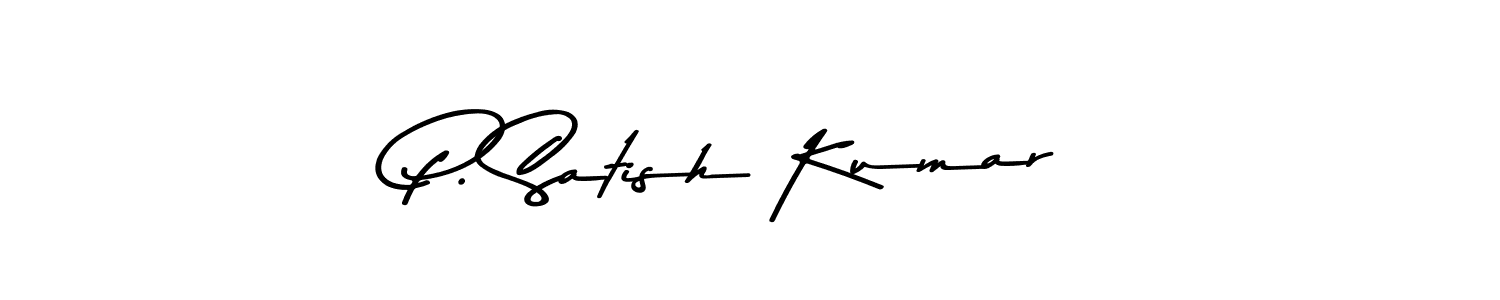 Best and Professional Signature Style for P. Satish Kumar. Asem Kandis PERSONAL USE Best Signature Style Collection. P. Satish Kumar signature style 9 images and pictures png