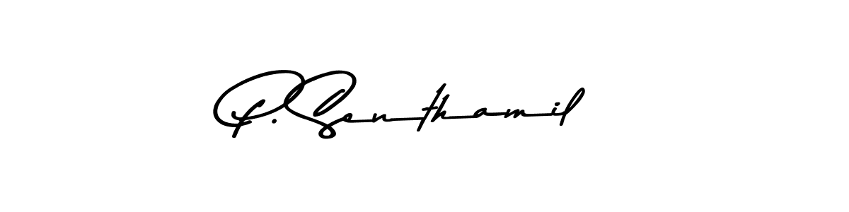 You should practise on your own different ways (Asem Kandis PERSONAL USE) to write your name (P. Senthamil) in signature. don't let someone else do it for you. P. Senthamil signature style 9 images and pictures png