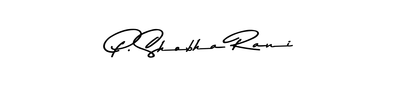 How to make P. Shobha Rani signature? Asem Kandis PERSONAL USE is a professional autograph style. Create handwritten signature for P. Shobha Rani name. P. Shobha Rani signature style 9 images and pictures png