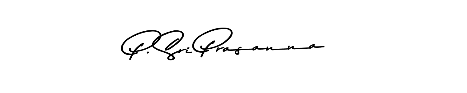 Asem Kandis PERSONAL USE is a professional signature style that is perfect for those who want to add a touch of class to their signature. It is also a great choice for those who want to make their signature more unique. Get P. Sri Prasanna name to fancy signature for free. P. Sri Prasanna signature style 9 images and pictures png
