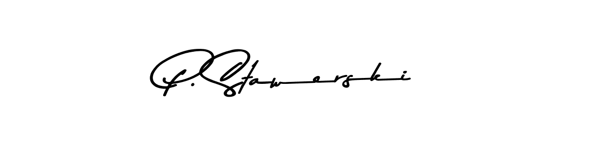 This is the best signature style for the P. Stawerski name. Also you like these signature font (Asem Kandis PERSONAL USE). Mix name signature. P. Stawerski signature style 9 images and pictures png