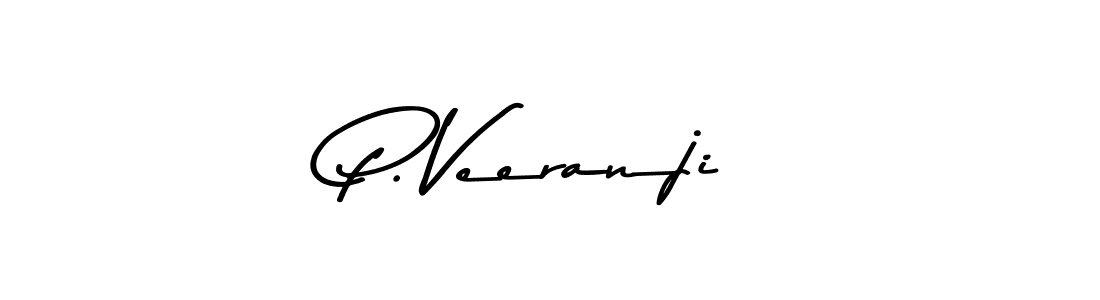 The best way (Asem Kandis PERSONAL USE) to make a short signature is to pick only two or three words in your name. The name P. Veeranji include a total of six letters. For converting this name. P. Veeranji signature style 9 images and pictures png