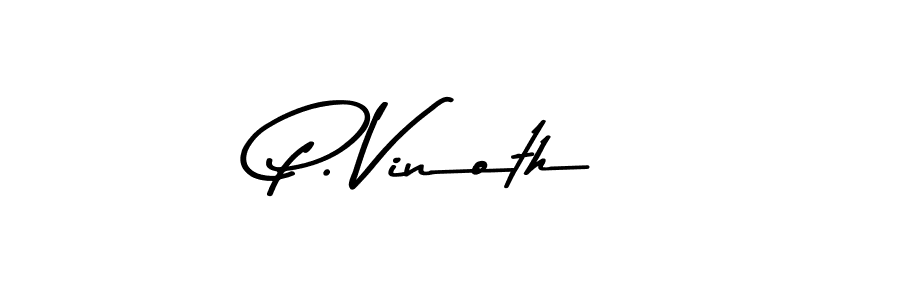 Similarly Asem Kandis PERSONAL USE is the best handwritten signature design. Signature creator online .You can use it as an online autograph creator for name P. Vinoth. P. Vinoth signature style 9 images and pictures png