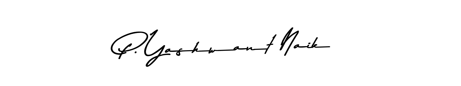 Use a signature maker to create a handwritten signature online. With this signature software, you can design (Asem Kandis PERSONAL USE) your own signature for name P. Yashwant Naik. P. Yashwant Naik signature style 9 images and pictures png