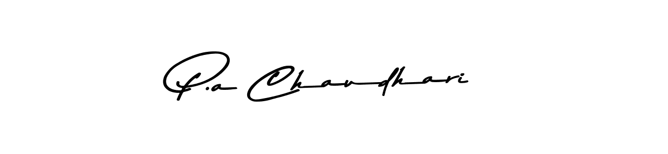 Also You can easily find your signature by using the search form. We will create P.a Chaudhari name handwritten signature images for you free of cost using Asem Kandis PERSONAL USE sign style. P.a Chaudhari signature style 9 images and pictures png