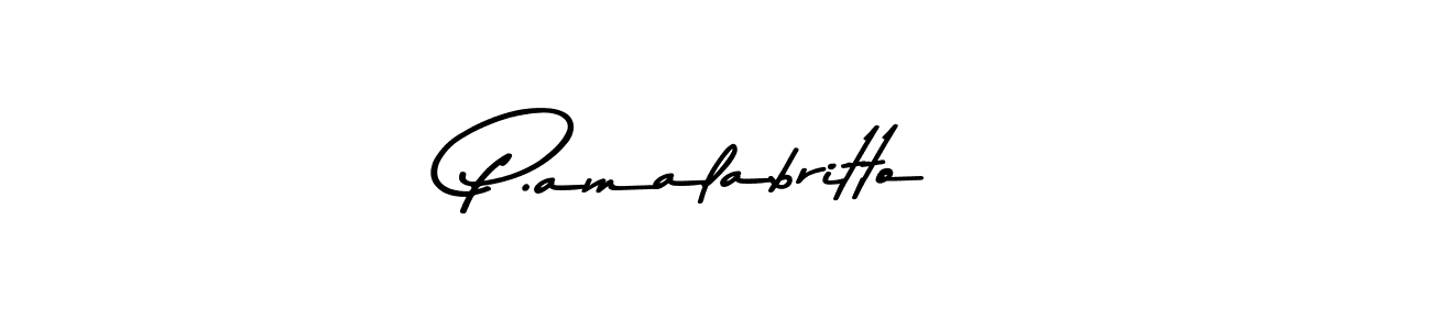 Best and Professional Signature Style for P.amalabritto. Asem Kandis PERSONAL USE Best Signature Style Collection. P.amalabritto signature style 9 images and pictures png