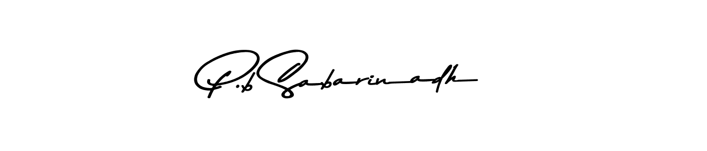 Use a signature maker to create a handwritten signature online. With this signature software, you can design (Asem Kandis PERSONAL USE) your own signature for name P.b Sabarinadh. P.b Sabarinadh signature style 9 images and pictures png